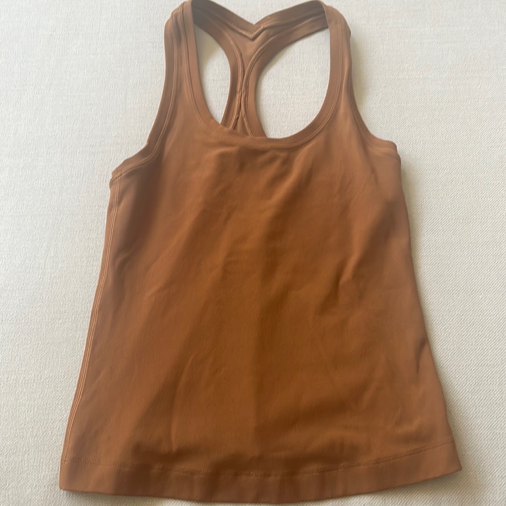 Brown cool racer back race length🤎